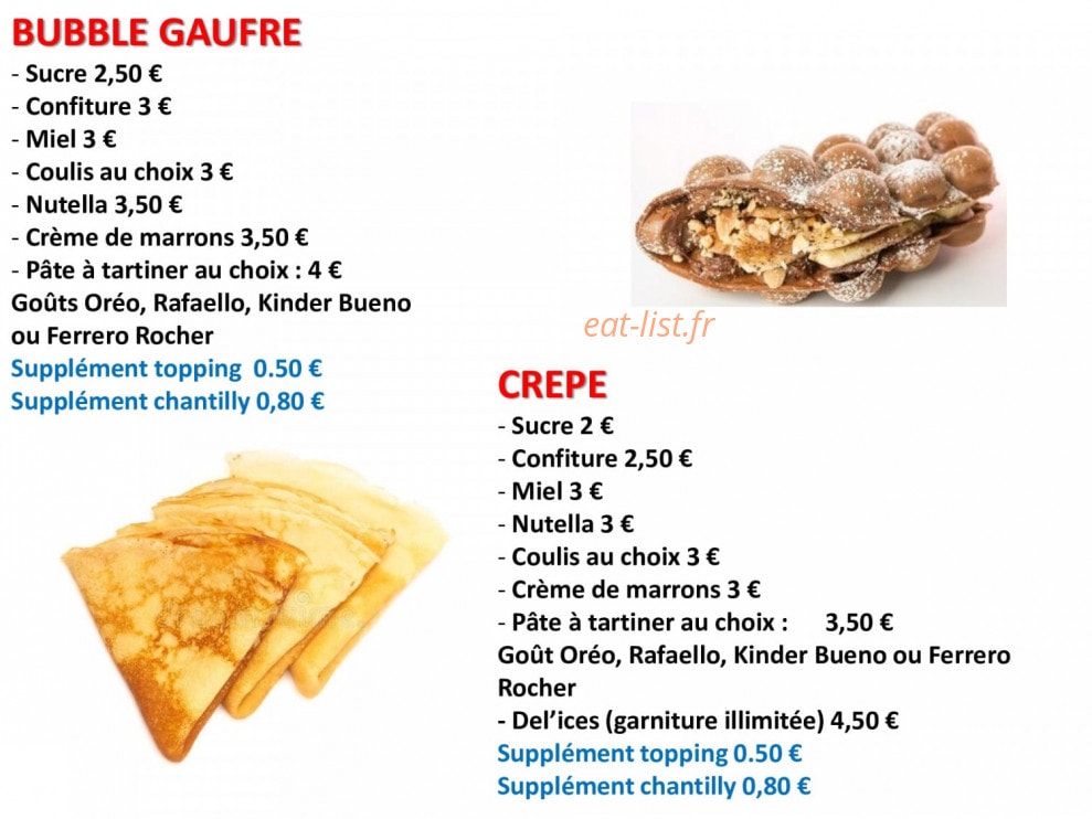 Dél'ices & vous — carte page 4