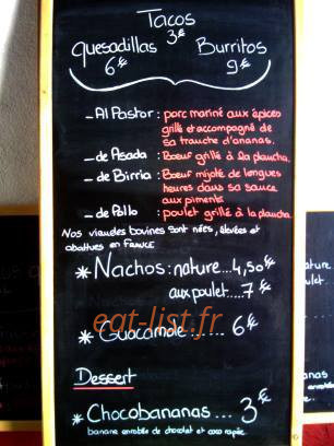 El Taquito — carte page 1