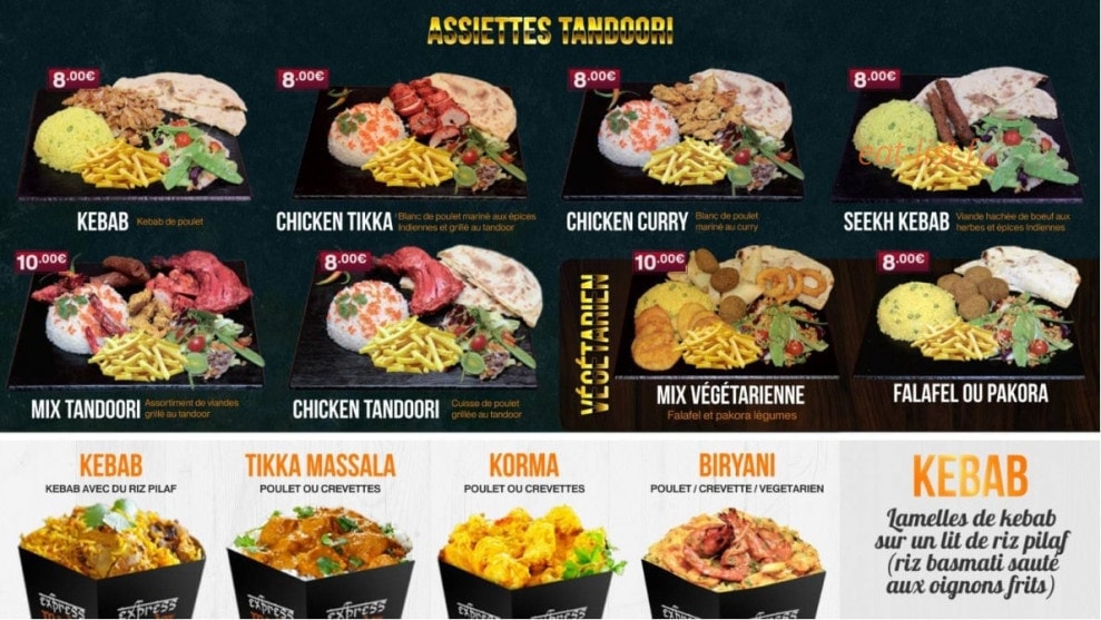 Express Master Tandoori — carte page 4