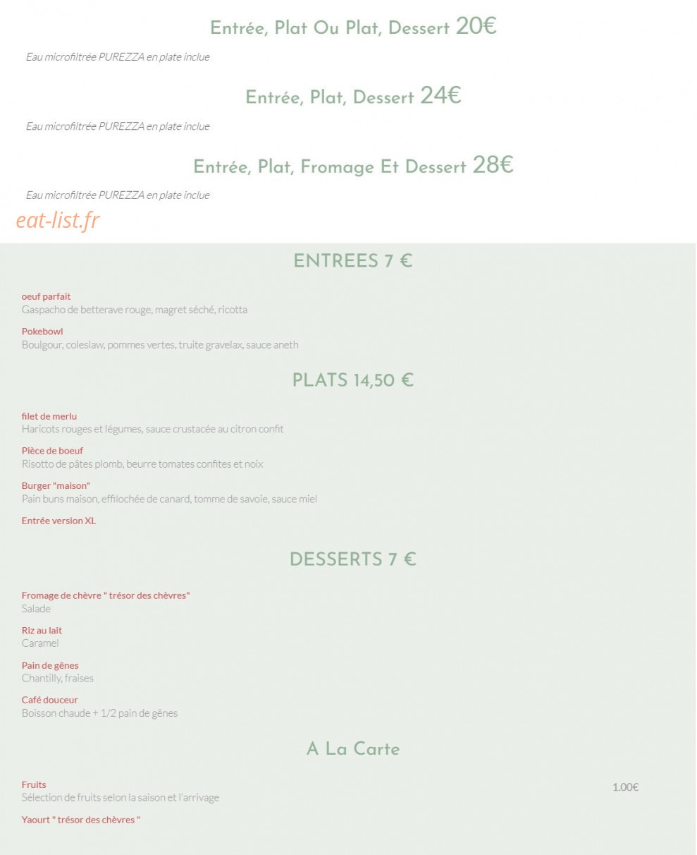 Flaveurs — carte page 1
