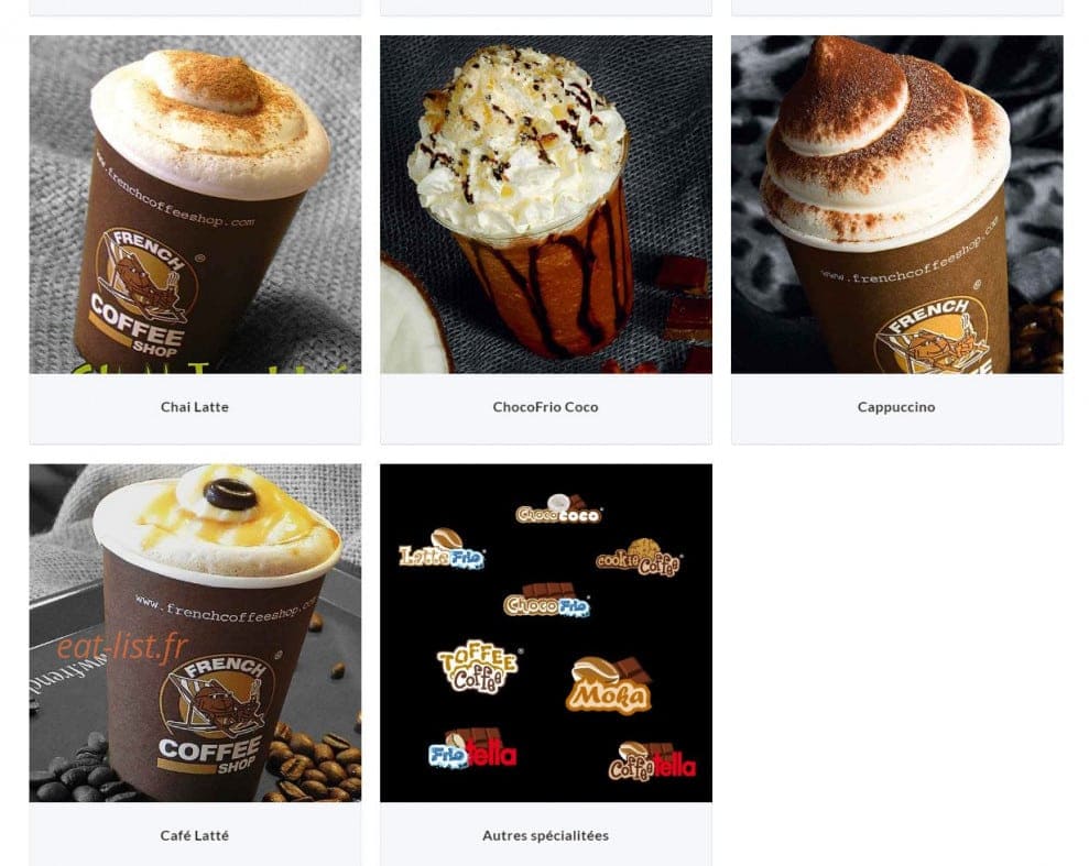 French Coffee — carte page 2