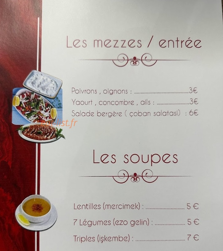 HB Restaurant — carte page 3