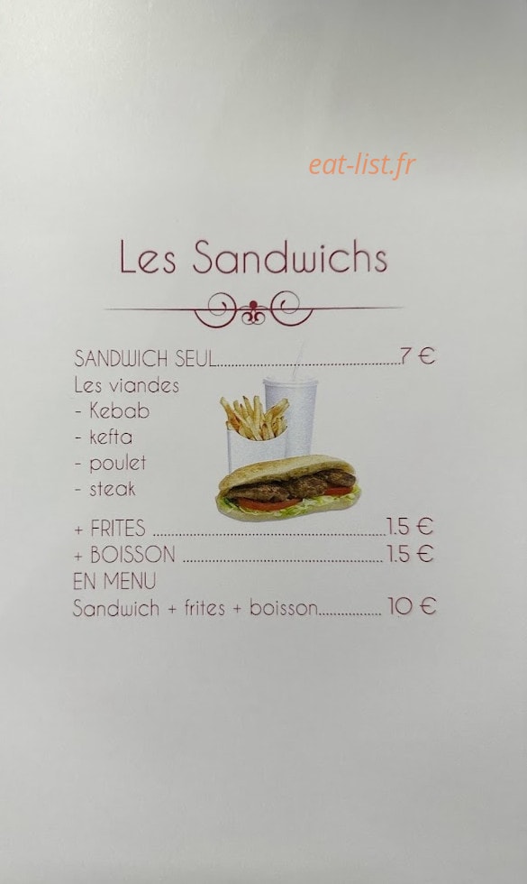 HB Restaurant — carte page 4
