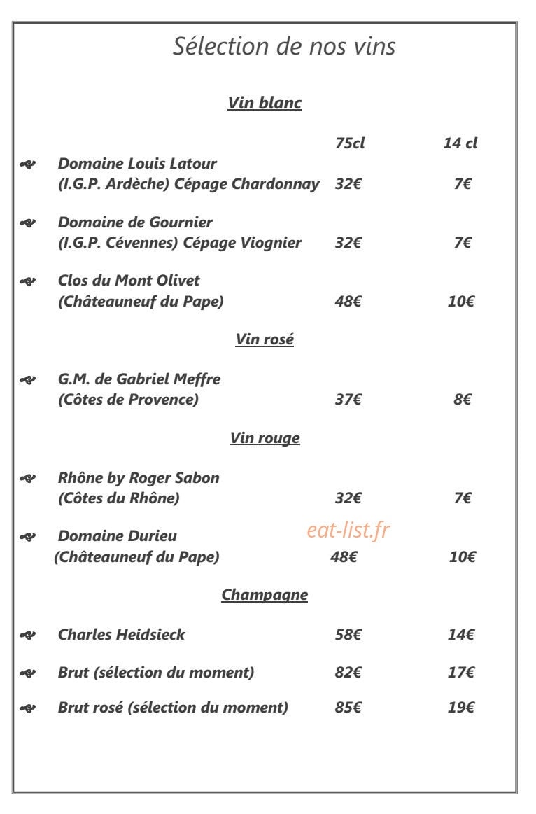 Hotel d'europe — carte page 4