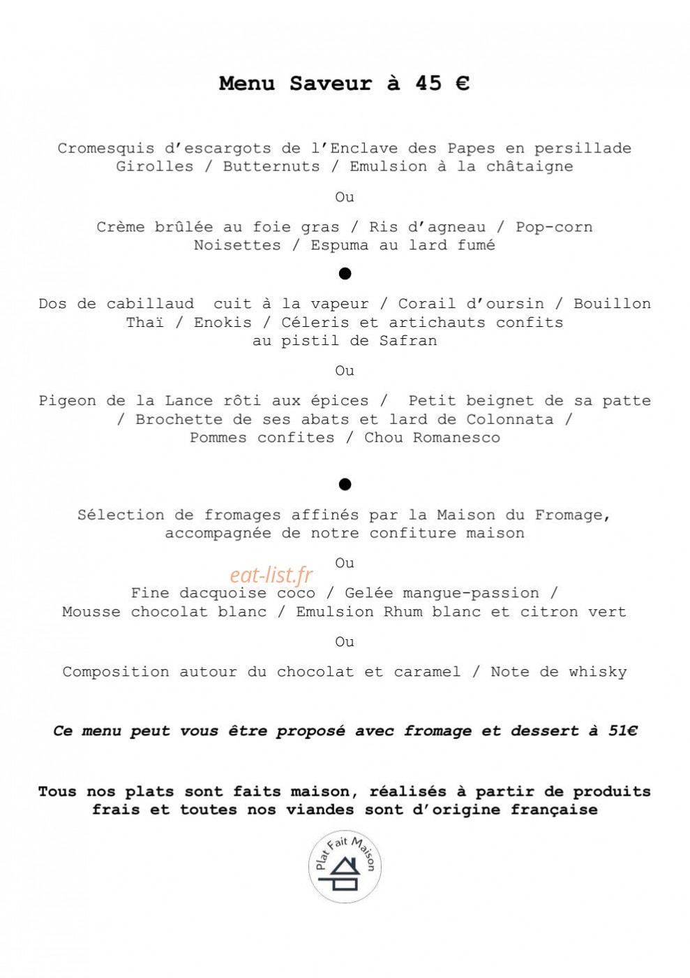 L'Agape — carte page 3