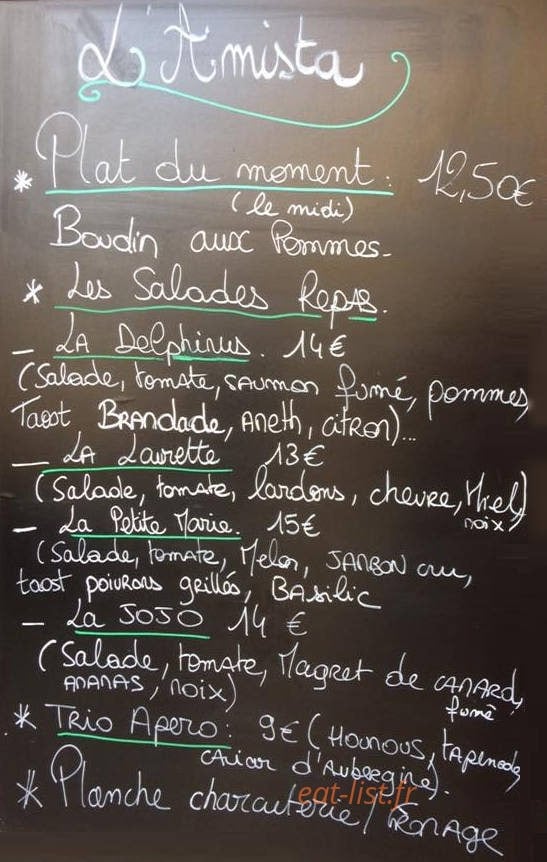 L'amista — carte page 1
