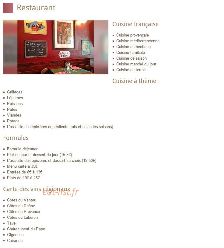 L' 'Epicerie — carte page 1