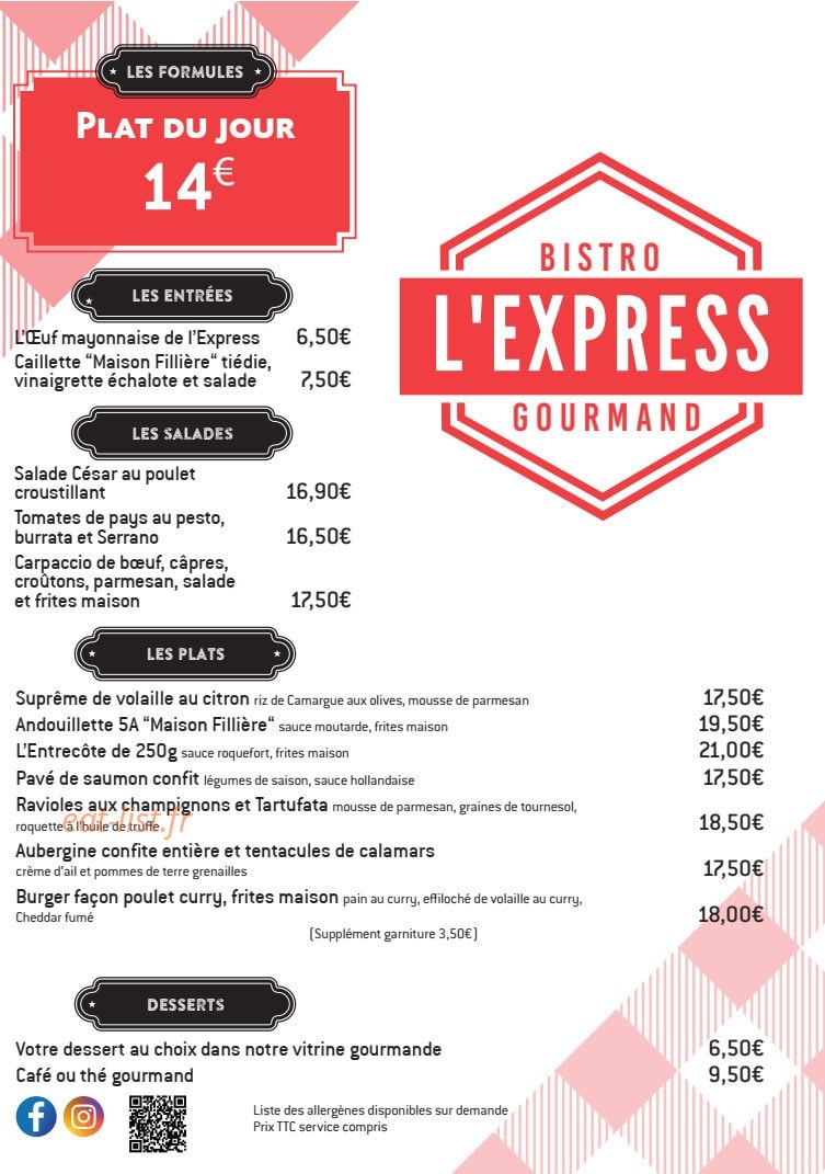 L'express — carte page 2