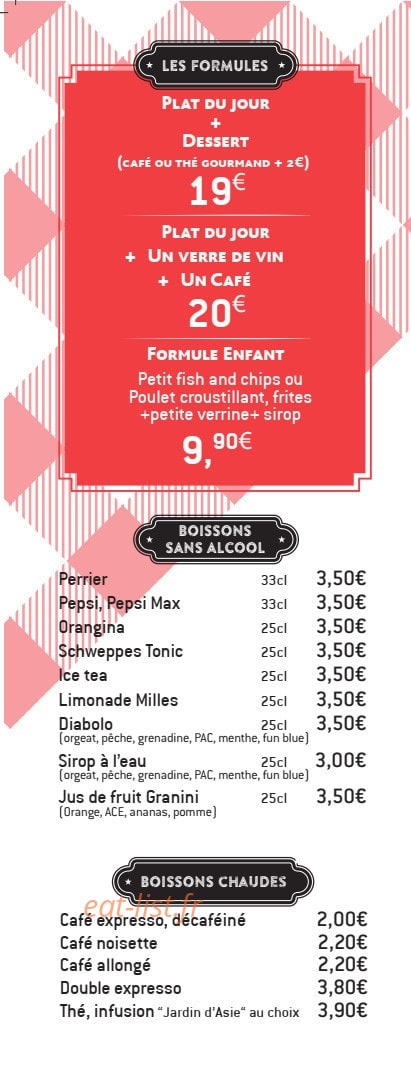 L'express — carte page 1