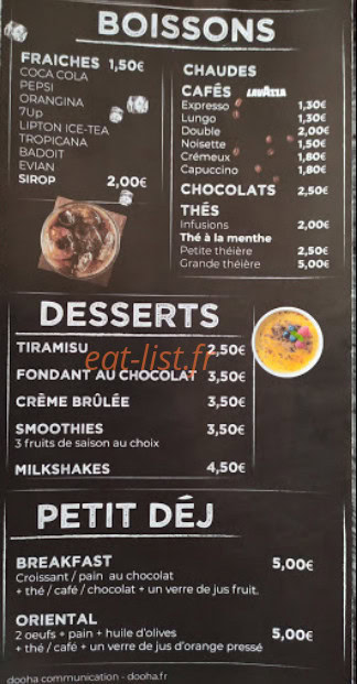 La braise — carte page 3