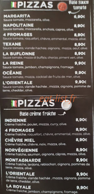 La braise — carte page 2
