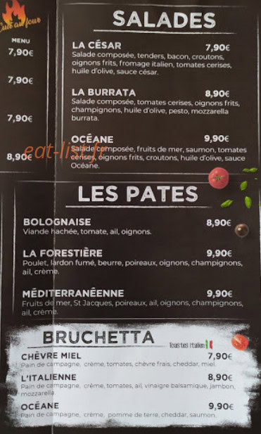 La braise — carte page 1