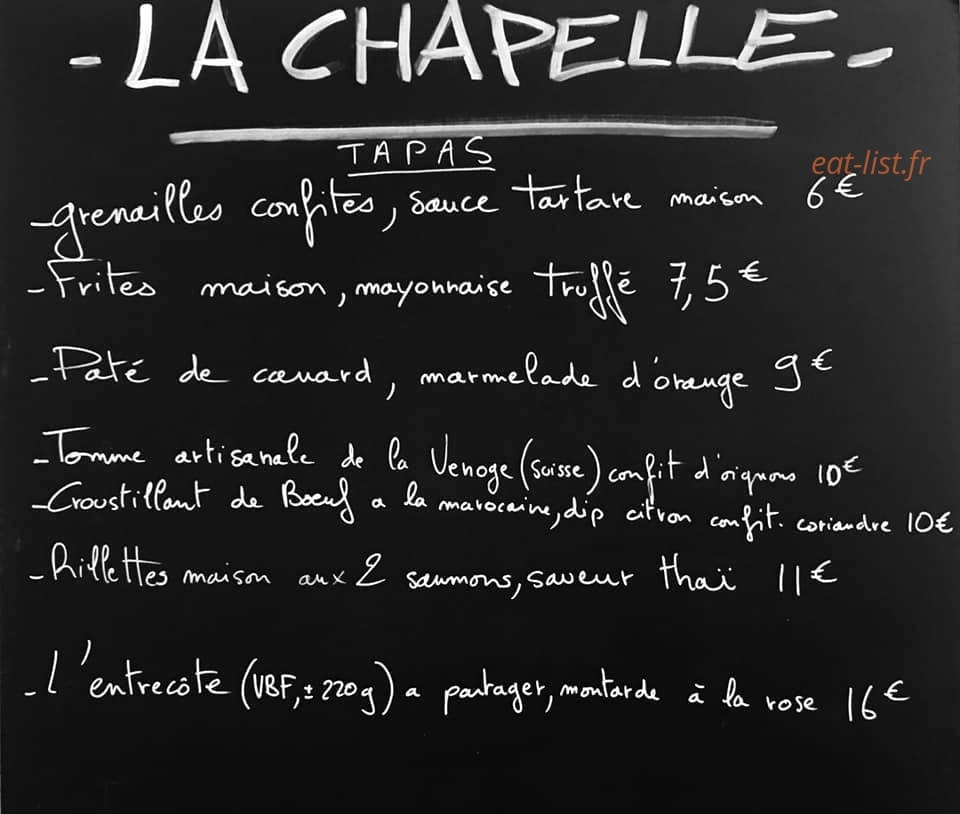 La Chapelle — carte page 1