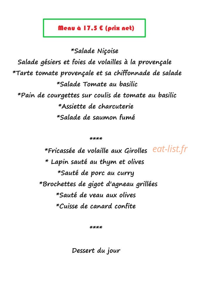 La Ferigoulo — carte page 1