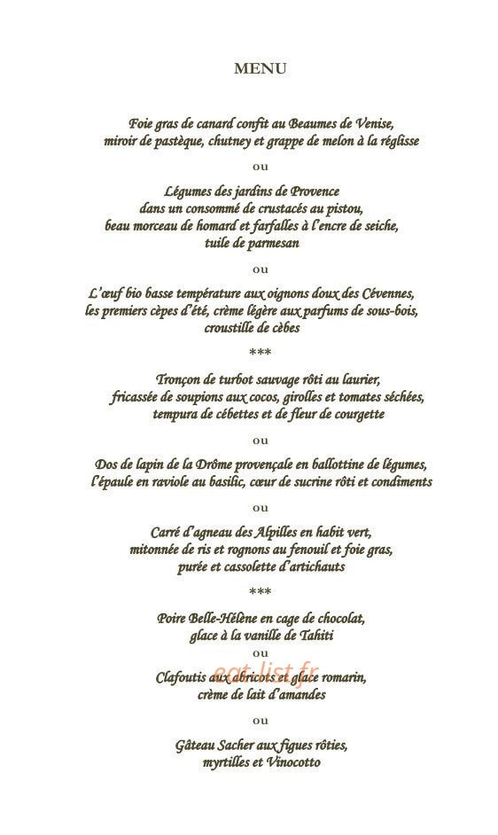 La Mirande — carte page 1