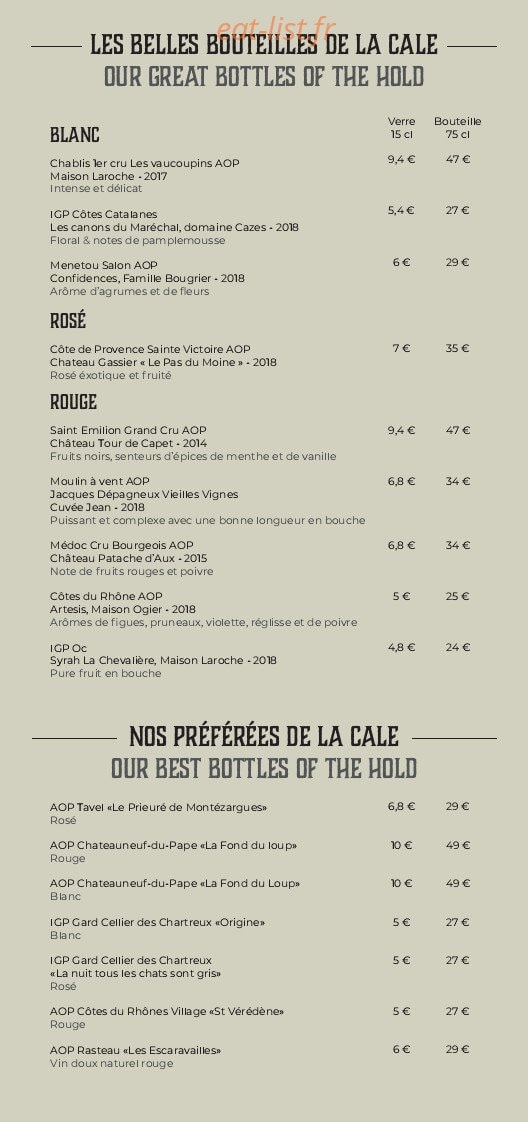Le Batelier Fou — carte page 4