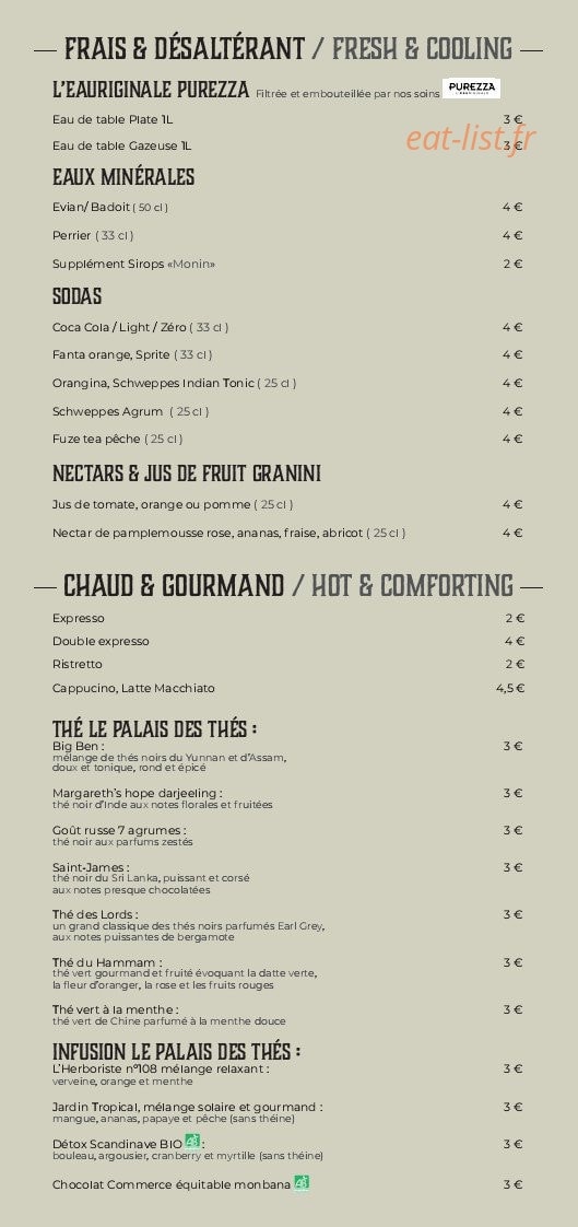 Le Batelier Fou — carte page 2