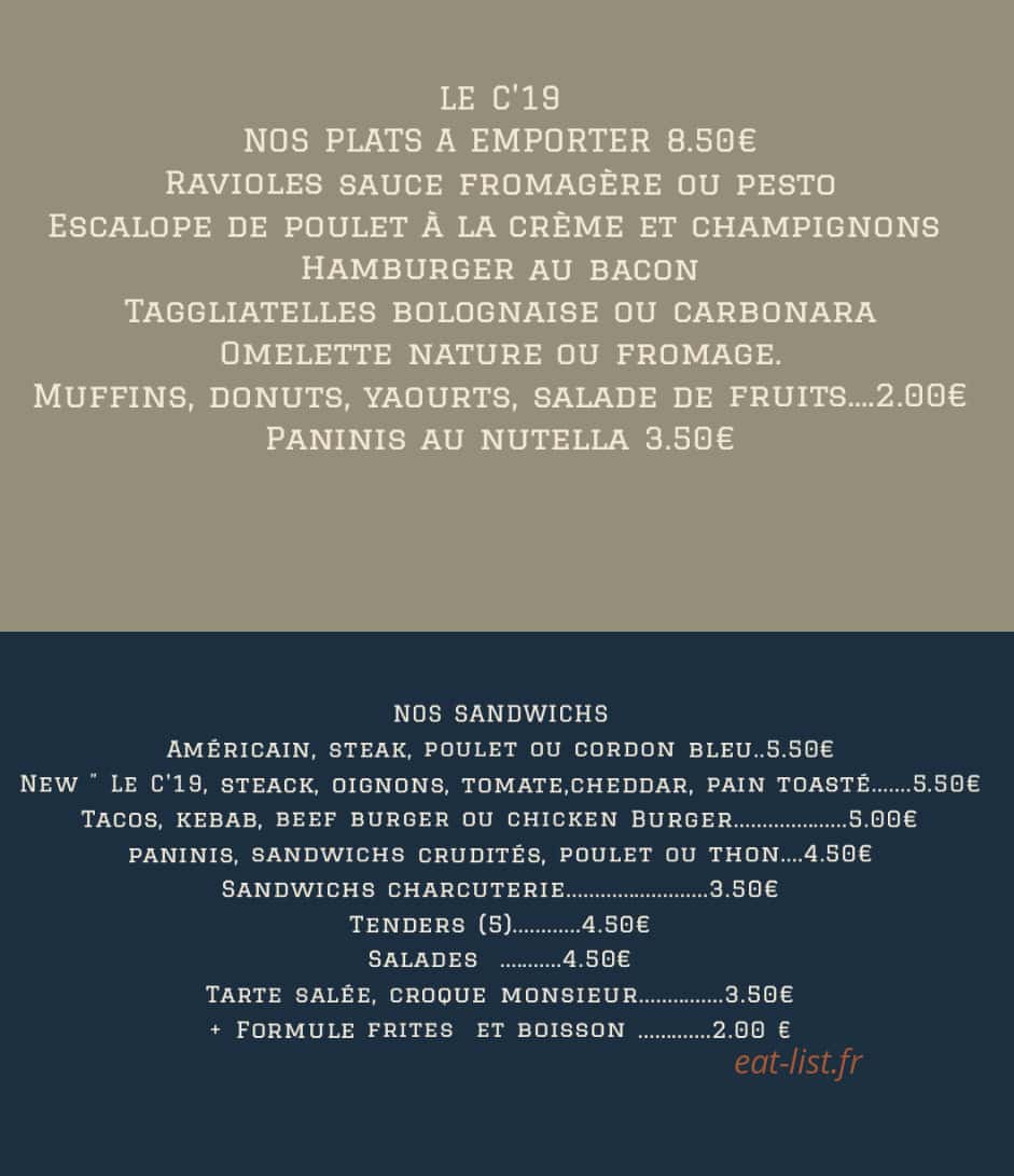 Le C'19 — carte page 1
