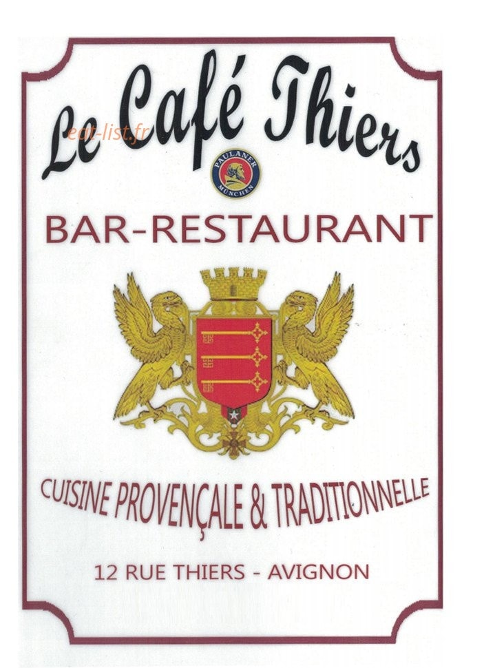 Le café'thiers — carte page 1