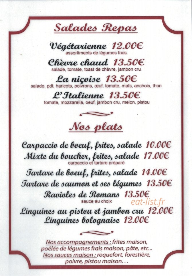 Le café'thiers — carte page 2