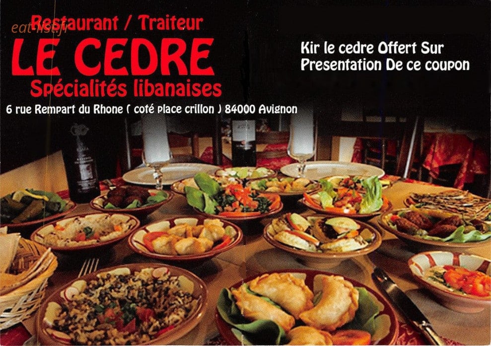 Le Cèdre — carte page 1