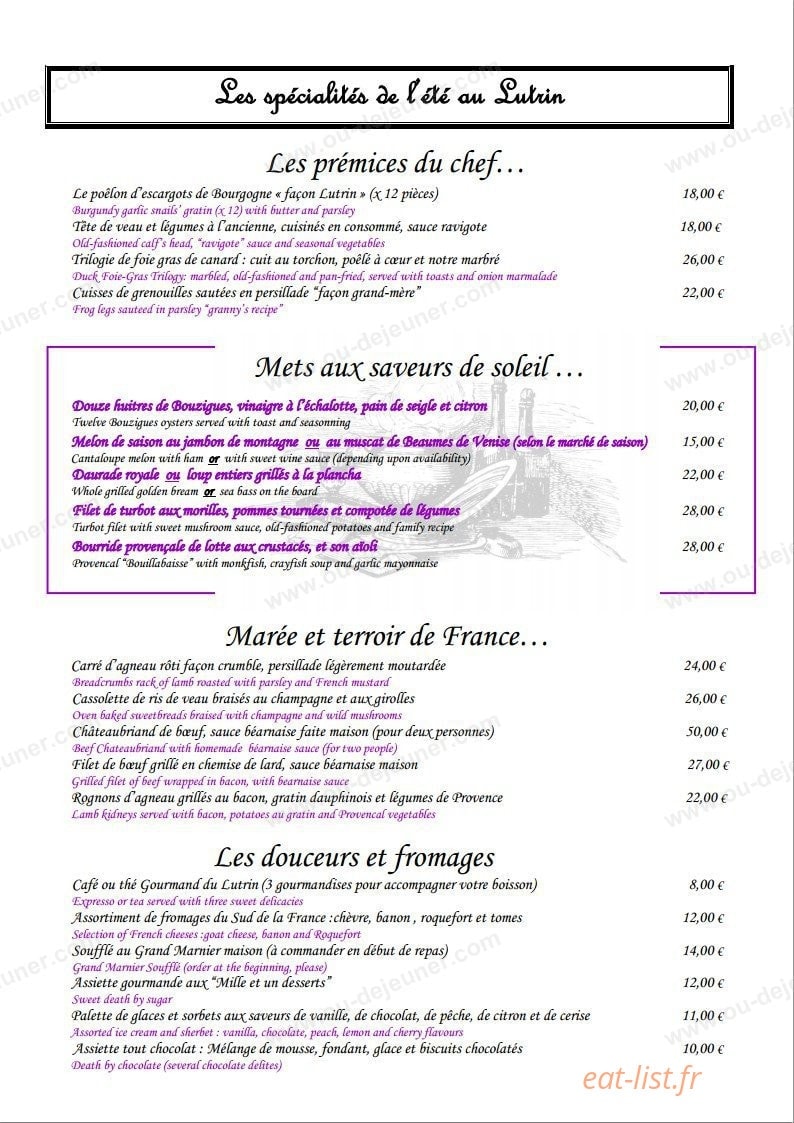 Le Lutrin — carte page 4