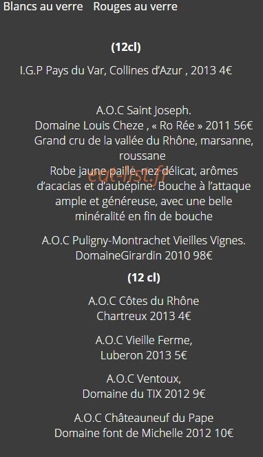 Le Moutardier du Pape — carte page 5
