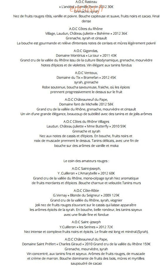 Le Moutardier du Pape — carte page 4