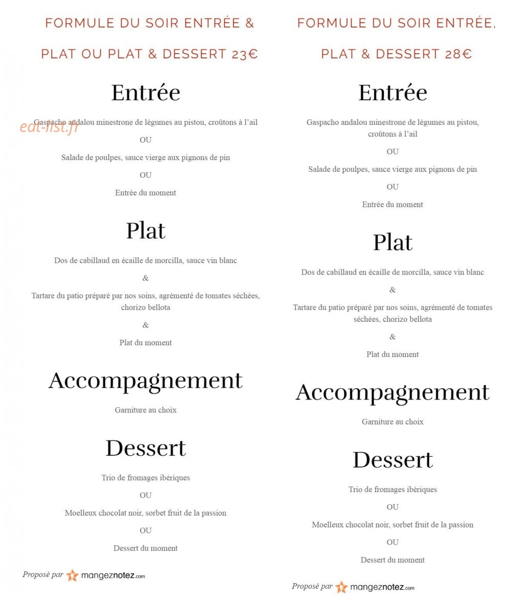 Le Patio — carte page 3