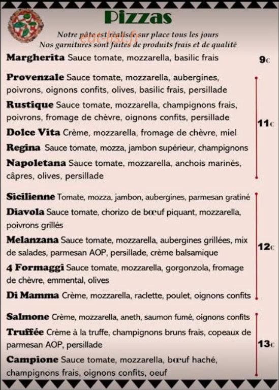 Le Petit Napolitain — carte page 1