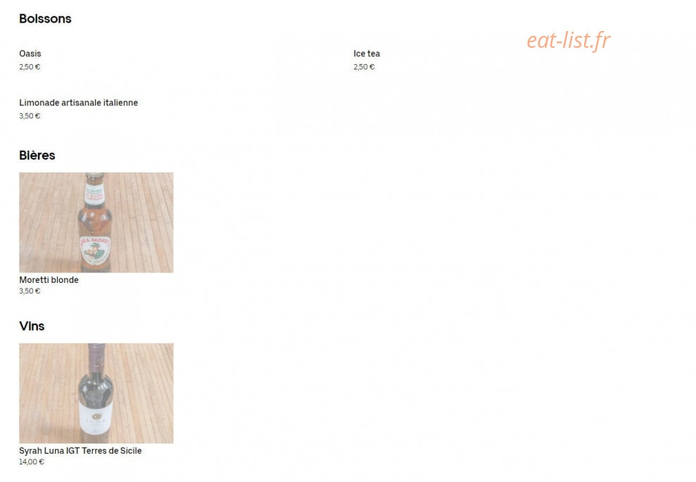 Le Ristretto — carte page 2