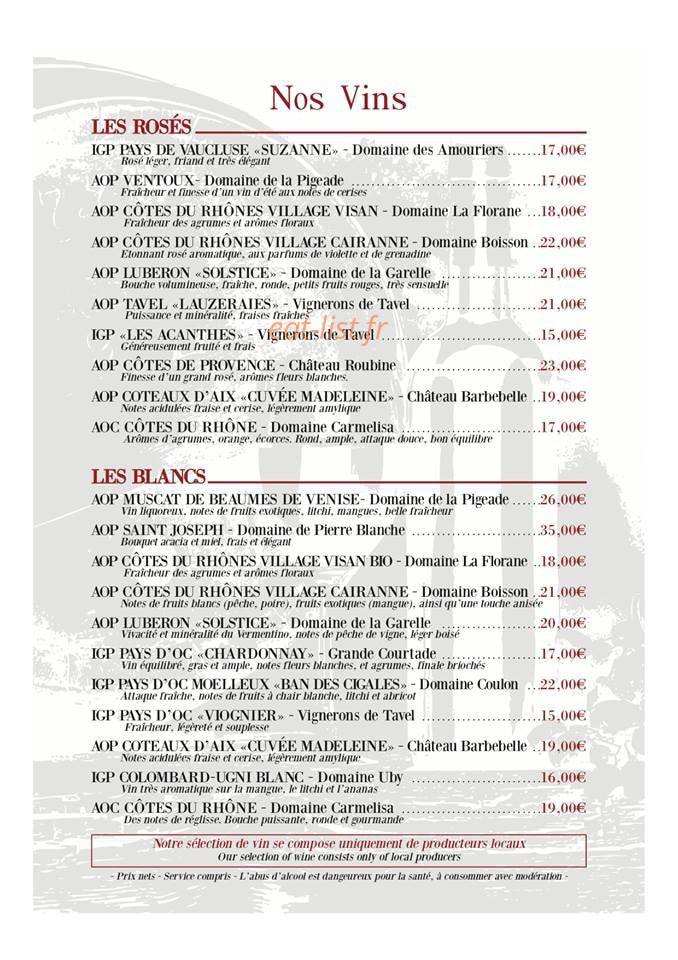 Le Vintage — carte page 5