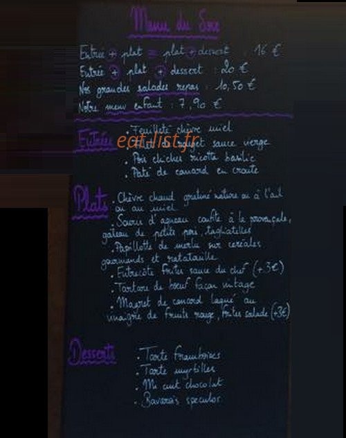 Le Vintage — carte page 1