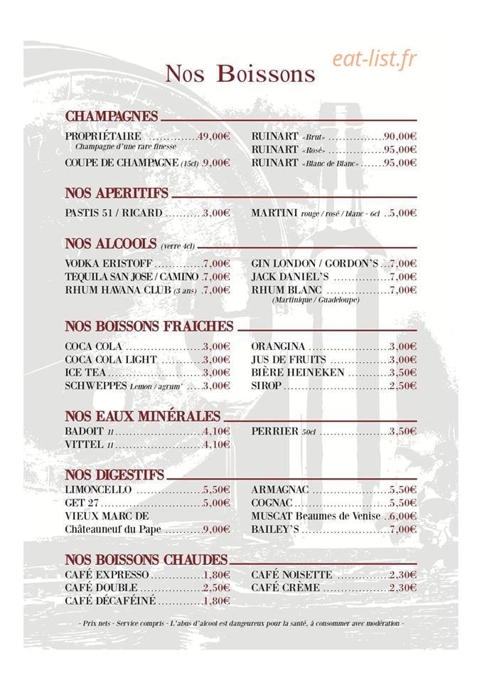 Le Vintage — carte page 7
