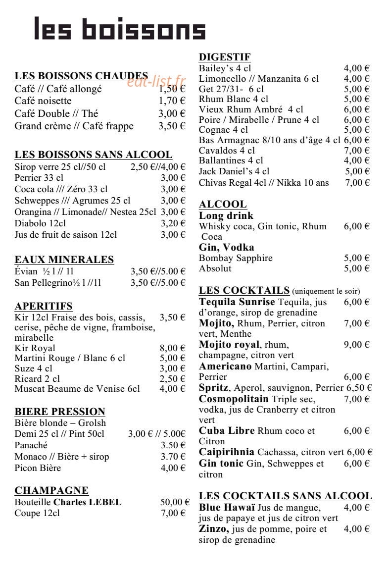 Le zinzolin — carte page 4