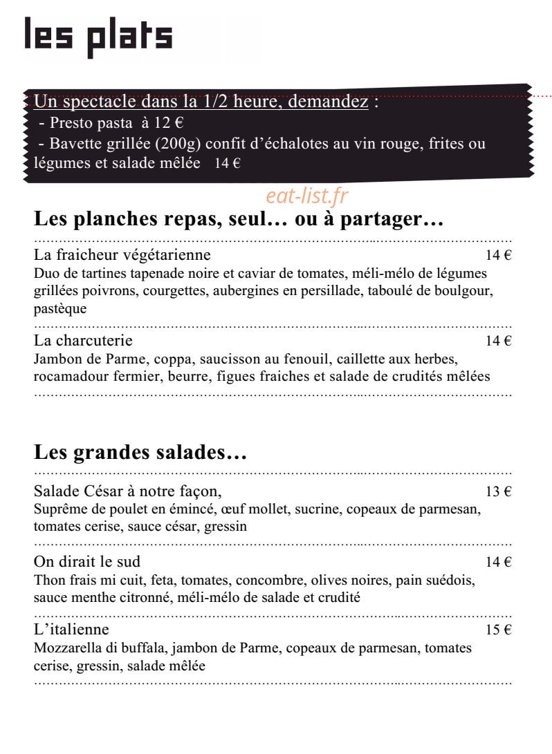 Le zinzolin — carte page 1