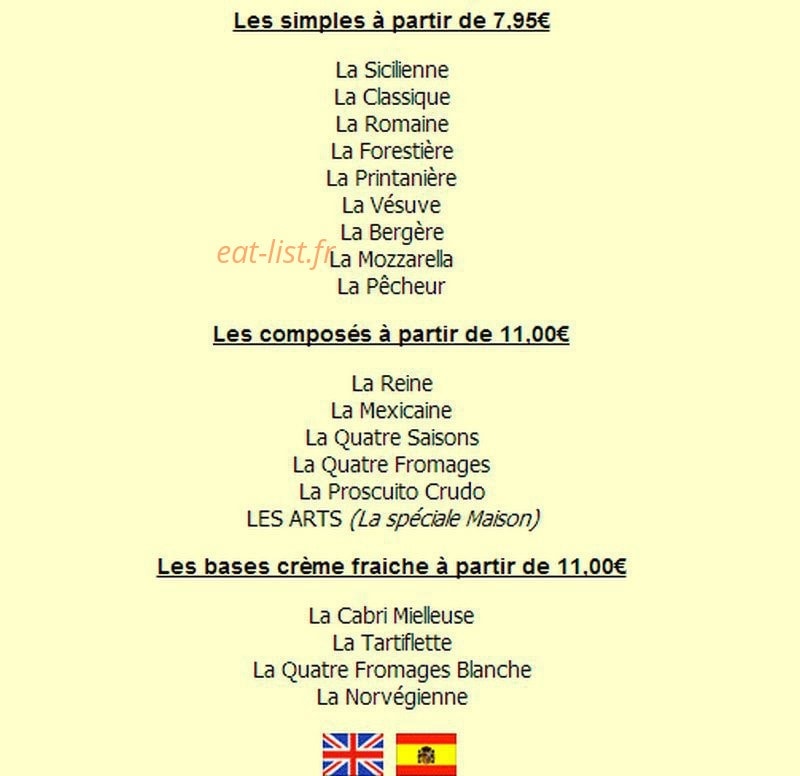 Les Arts — carte page 1
