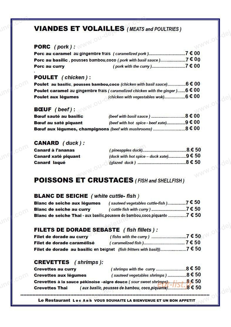 Loc Anh — carte page 1