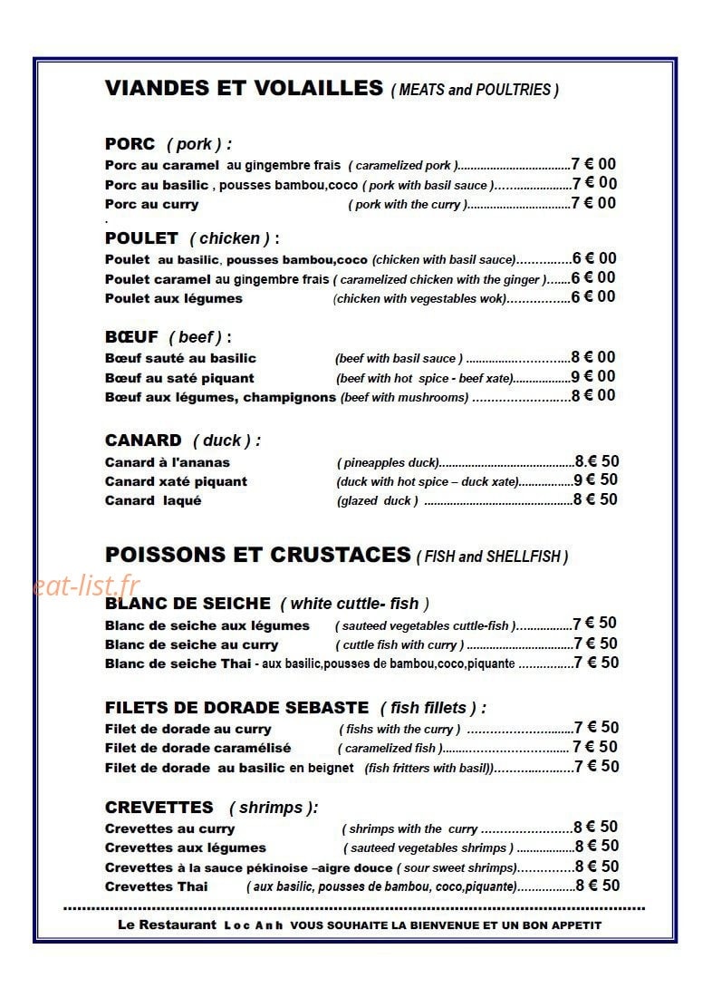 Loc Anh — carte page 2
