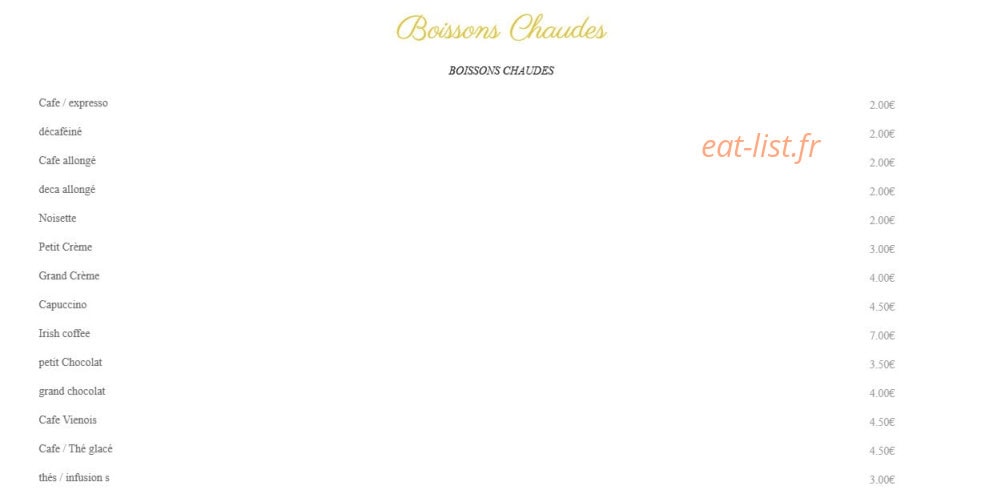 Lotus café — carte page 5