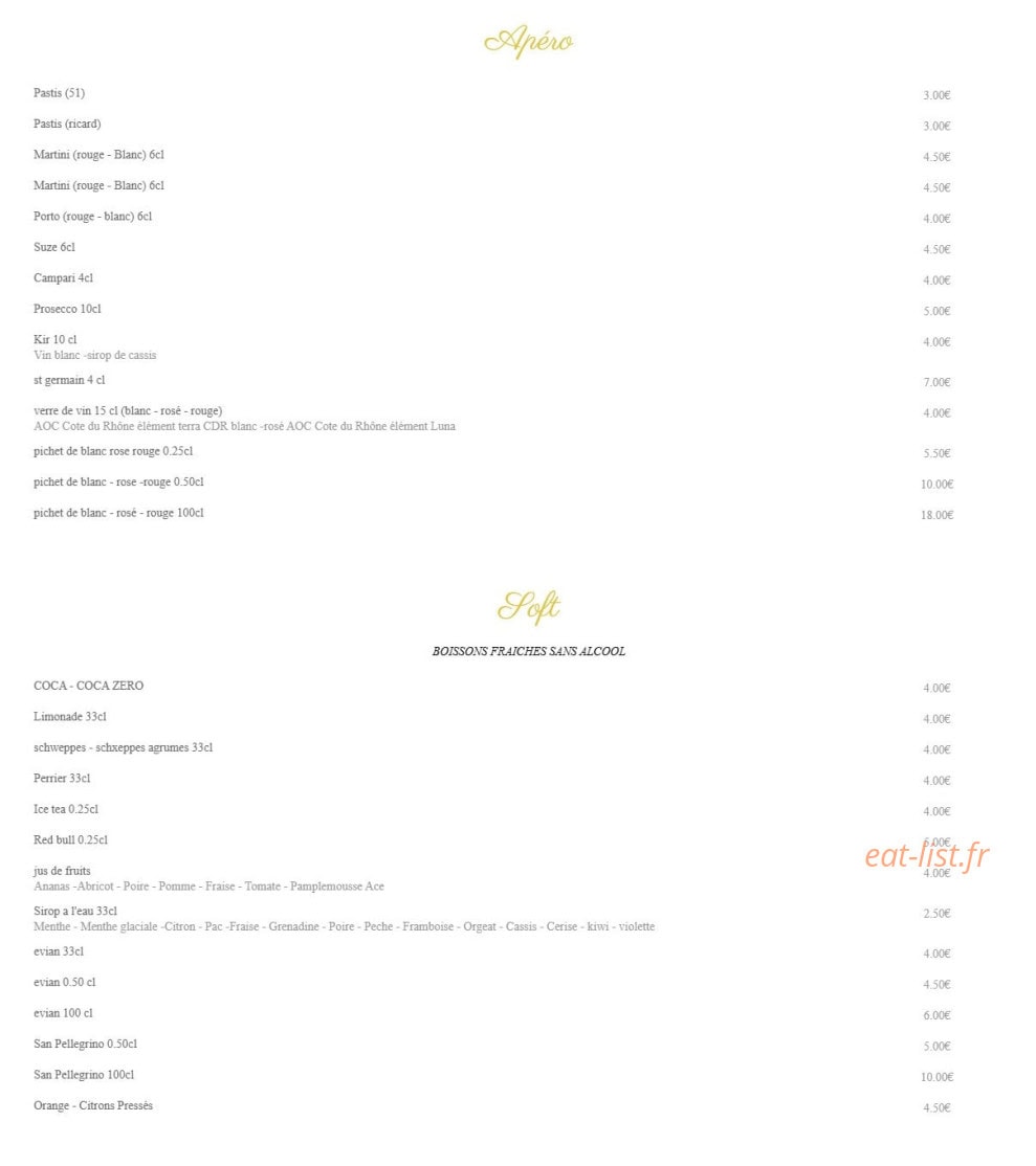 Lotus café — carte page 4
