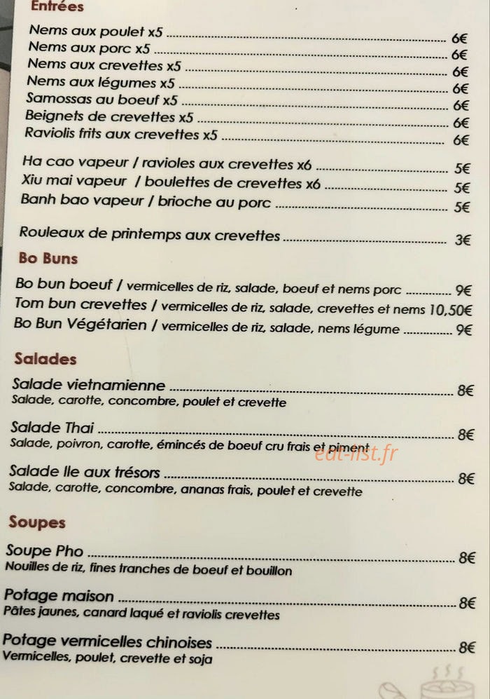 Madame Ho — carte page 1