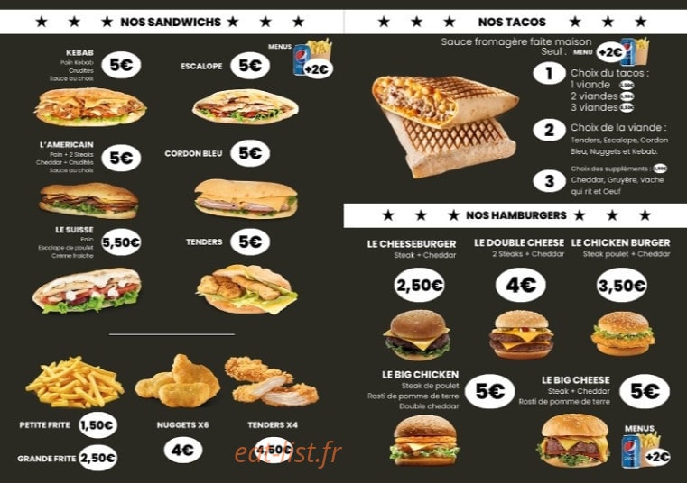 Mbk food — carte page 2