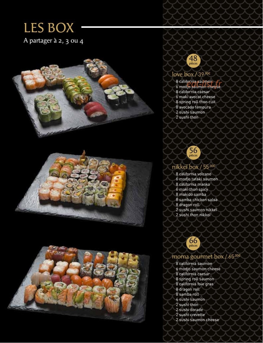 MoMa Sushi — carte page 7