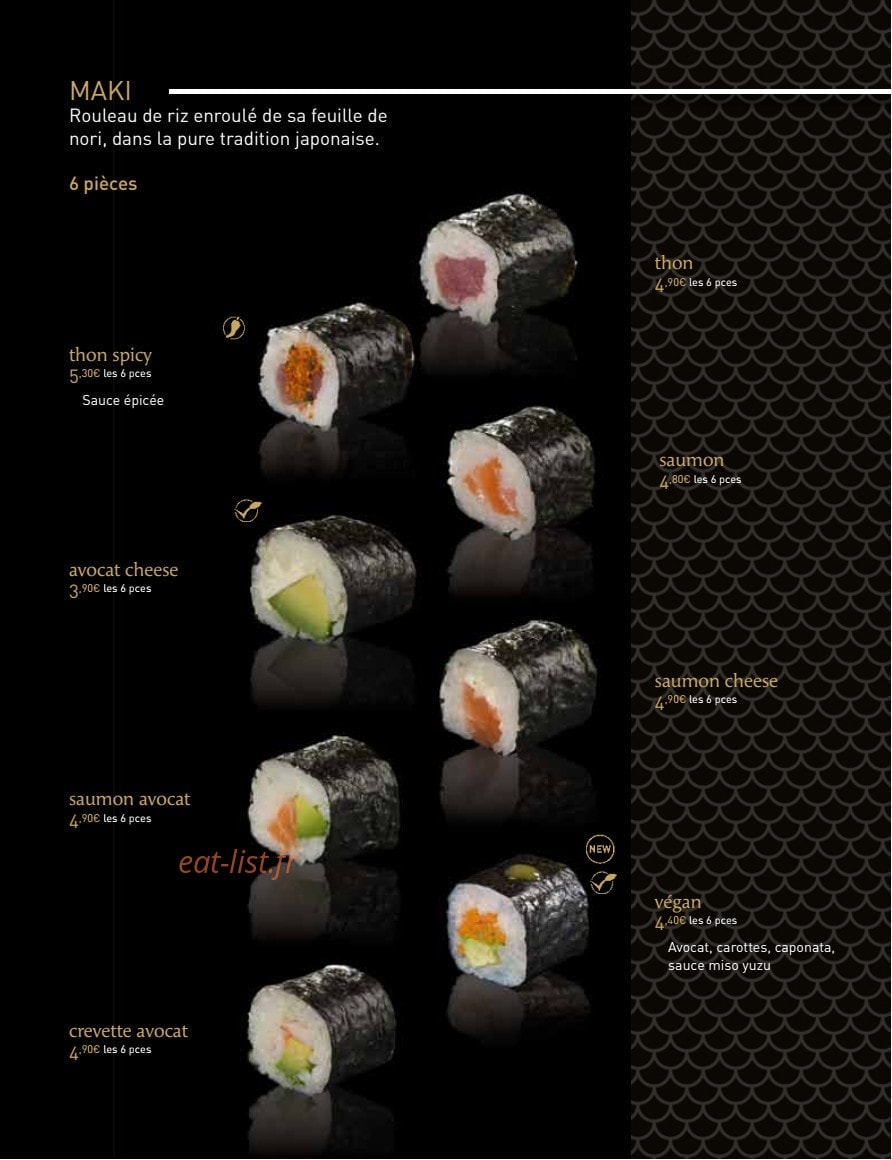 MoMa Sushi — carte page 10