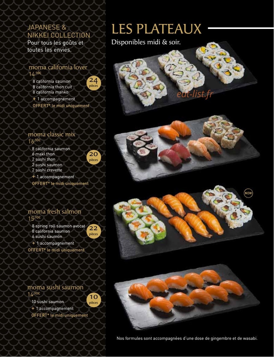 MoMa Sushi — carte page 5