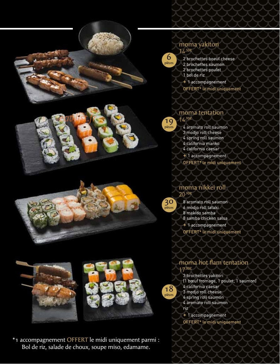 MoMa Sushi — carte page 6
