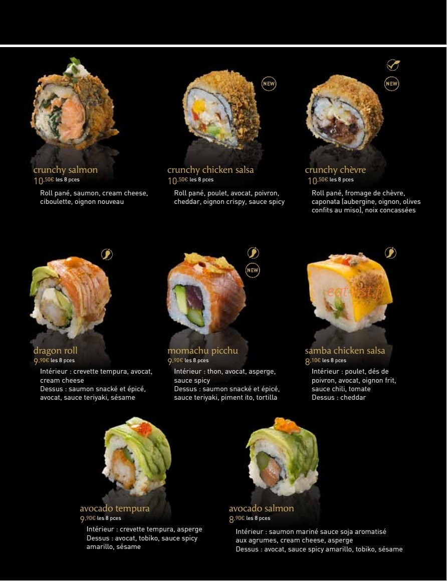 MoMa Sushi — carte page 14
