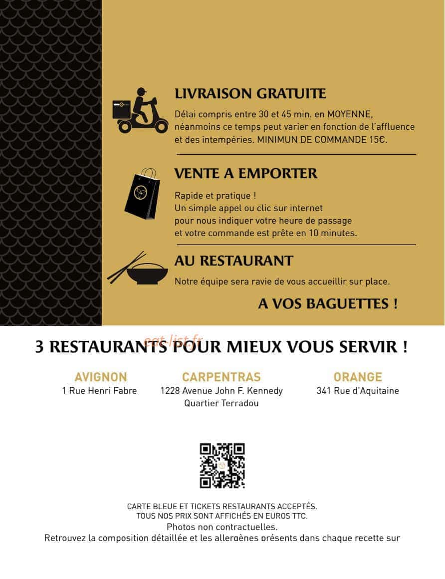 MoMa Sushi — carte page 2