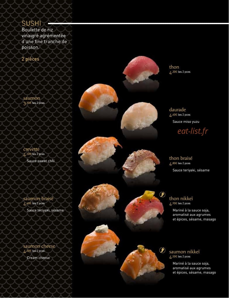 MoMa Sushi — carte page 9